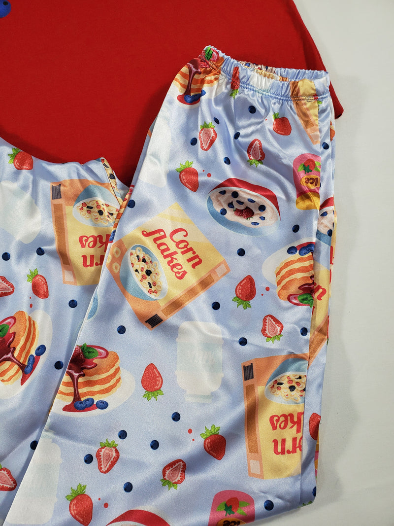 Breakfast print online pajamas